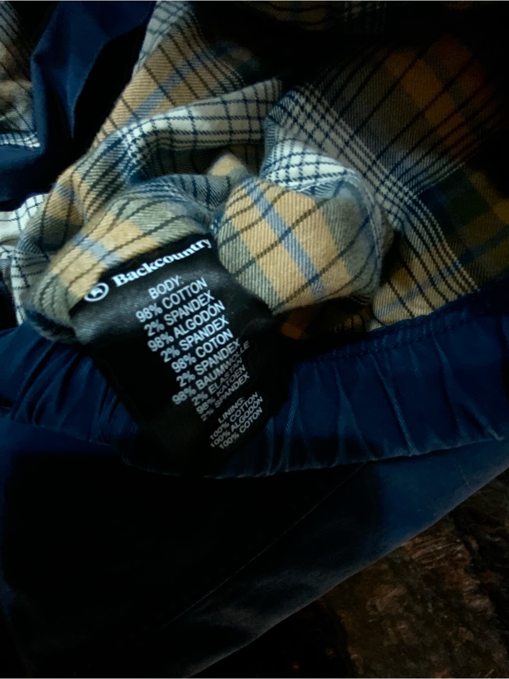 Black Diamond Navy Elastic-Waist Chinos - Picture 6 of 6